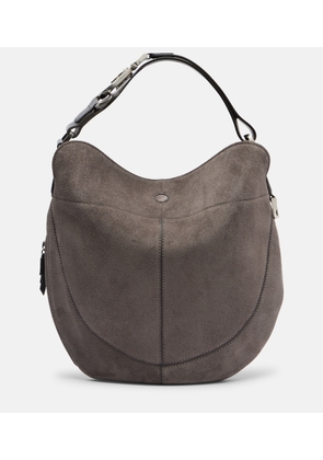 Lemaire Quiver Clip Medium suede shoulder bag