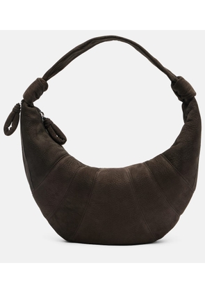Lemaire Fortune Croissant Small suede shoulder bag