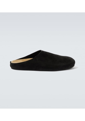 The Row New Lucca suede slip-on shoes