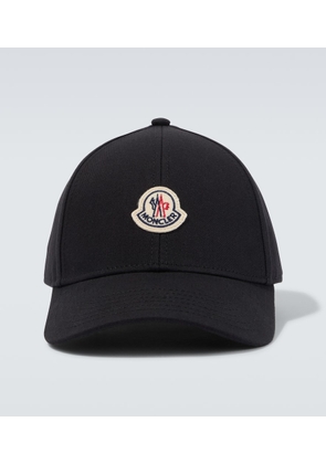 Moncler Logo cotton twill baseball cap