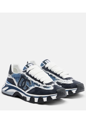 Dolce&Gabbana Runner distressed denim sneakers