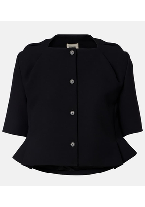 Khaite Vali crepe top