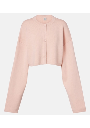 Toteme Cropped wool-blend cardigan