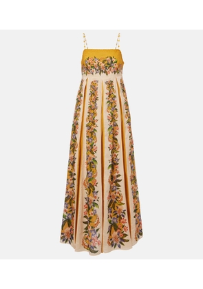 Farm Rio Floral pleated maxi dress