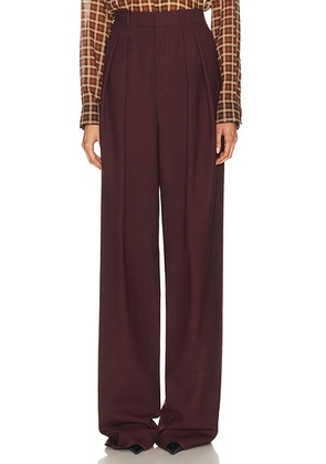 Saint Laurent Tapered Trouser in Lie De Vin - Burgundy. Size 42 (also in ).