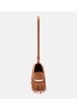 Tod's Gommino fringed leather bag charm