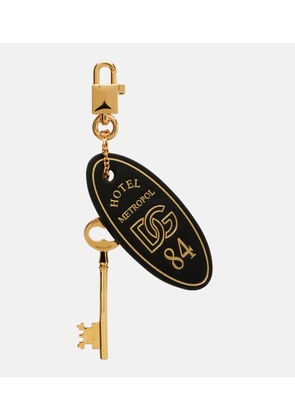 Dolce&Gabbana Leather-trimmed bag charm