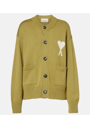 Ami Paris Ami de Cour wool and cotton cardigan