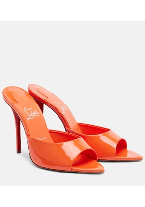 Christian Louboutin Miss Z patent leather mules