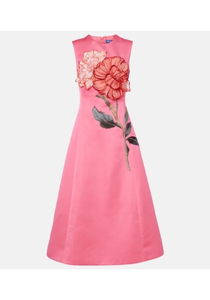 Leo Lin Cleo floral-applique cocktail dress