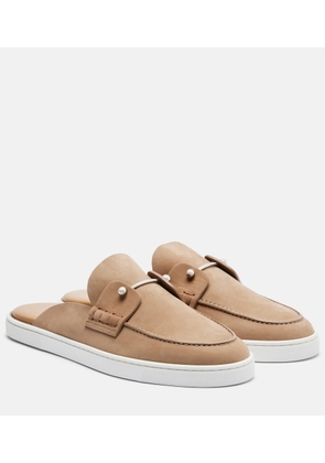 Christian Louboutin Chanme suede mules