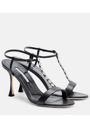 Manolo Blahnik Imbosan leather sandals