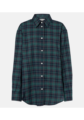 Rohe Checked oversized wool-blend shirt