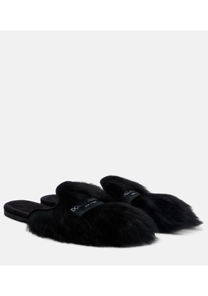 Dolce&Gabbana Shearling mules