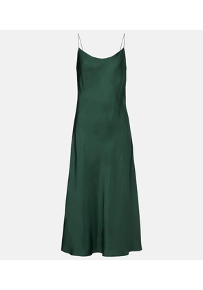 Asceno Lille silk twill slip dress