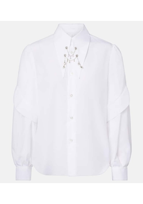 Noir Kei Ninomiya Embellished cotton shirt