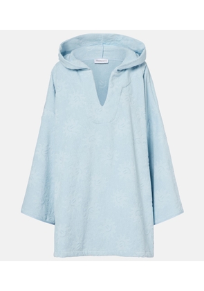 Hunza G Hooded cotton terry poncho