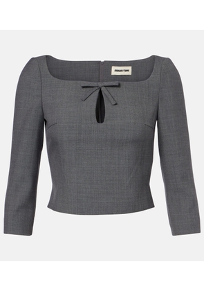 Shushu/Tong Bow-detail cutout top