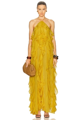 Ronny Kobo Liora Dress in Goldenrod - Mustard. Size S (also in M).
