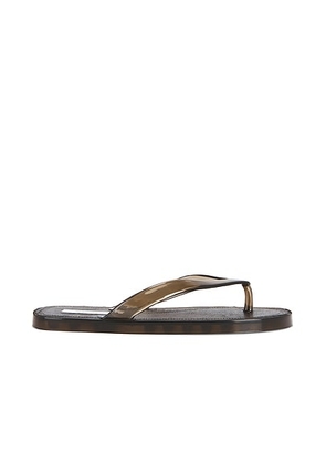 St. Agni Jelly Flip Flop in Smoke - Charcoal. Size 39 (also in 37).