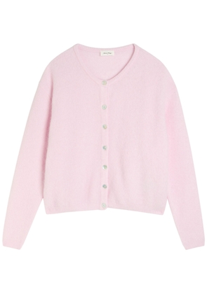 American Vintage Vitow Brushed-knit Cardigan - Light Pink - L (UK14 / L)