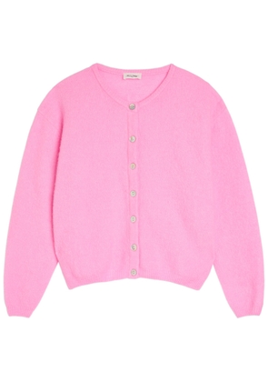 American Vintage Vitow Brushed-knit Cardigan - Bright Pink - L (UK14 / L)