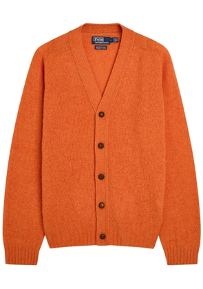 Polo Ralph Lauren Brushed Wool Cardigan - Orange - S