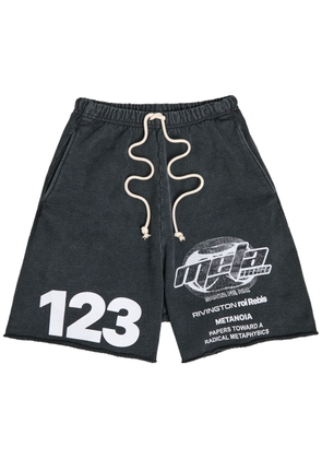 Rivington Roi Rebis Radical Printed Cotton Shorts - Black - M