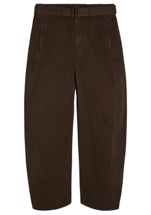 Lemaire Twisted Belted Denim Trousers - Brown - XL