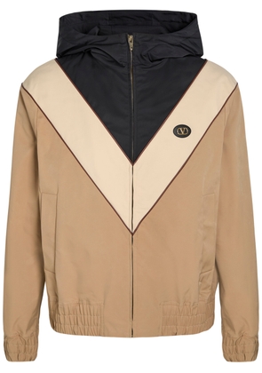 Valentino Garavani Vlogo Panelled Hooded Stretch-shell Jacket - Multicoloured 1 - 46 (IT46 / S)