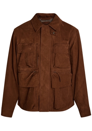 Lemaire Reporter Suede Jacket - Brown - S