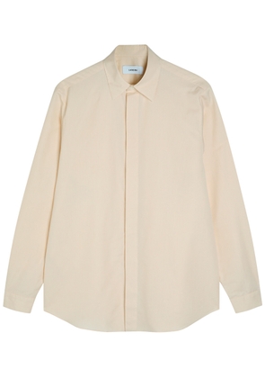 Lardini Cotton and Silk-blend Shirt - White - 38 (C15 / S)