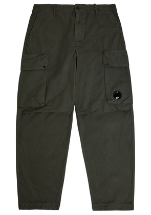 C.P. Company Straight-leg Cotton-poplin Cargo Trousers - Dark Grey - M