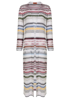 Missoni Chevron Fine-knit Shirt Cardigan - Multicoloured 1 - 46 (UK14 / L)