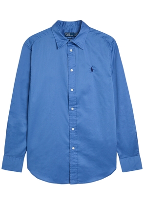 Polo Ralph Lauren Logo-embroidered Cotton Shirt - Blue - S (UK8-10 / S)