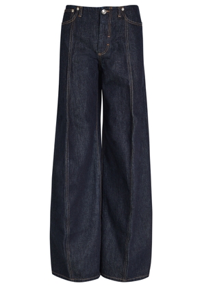 Sportmax Wide-leg Denim Jeans - Dark Blue - 30 (W30 / UK12 / M)