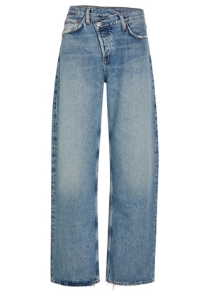 Agolde Arc Criss Cross Asymmetric Straight-leg Jeans - Blue - 24 (W24 / UK6 / XS)