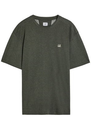 C.P. Company Logo-print Cotton T-shirt - Dark Grey - L