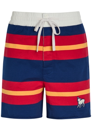 Mother The Breather Striped Cotton Shorts - Multicoloured - S (UK8-10 / S)