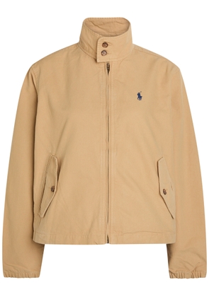 Polo Ralph Lauren Funnel-neck Canvas Jacket - Beige - XL (UK16 / XL)