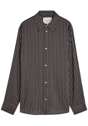 Studio Nicholson View Striped Lyocell and Silk-blend Shirt - Indigo - XS