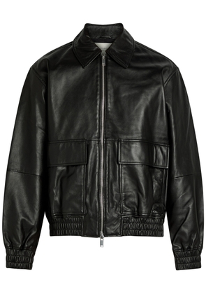 Studio Nicholson Piston Leather Jacket - Black - L