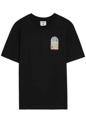 Casablanca Landscape Printed Cotton T-shirt - Black - L