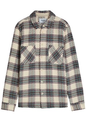 Wax London Whiting Checked Cotton-blend Overshirt - Green - Xxl