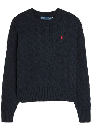 Polo Ralph Lauren Cable-knit Cotton Jumper - Navy - XL (UK16 / XL)