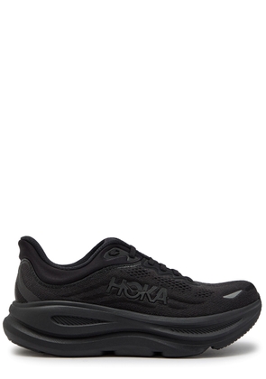 Hoka Bondi 9 Jacquard Mesh-knit Sneakers - Black - 10.5 (IT44.5 / UK10.5)