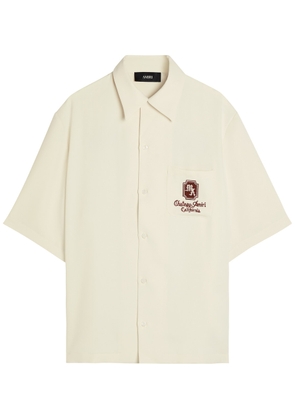 Amiri Chateau Embroidered Satin-twill Shirt - White - L