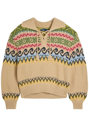 Polo Ralph Lauren Patterned Cotton-blend Jumper - Multicoloured 1 - XL (UK16 / XL)