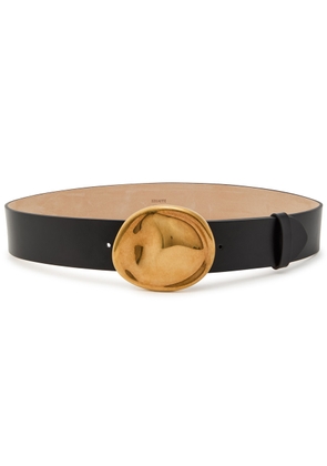 Khaite Keefe Leather Belt - Black - 85 (UK 12 / L)