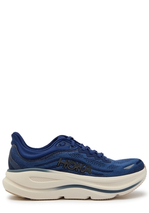 Hoka Bondi 9 Jacquard Mesh-knit Sneakers - Navy - 12 (IT46 / UK12)